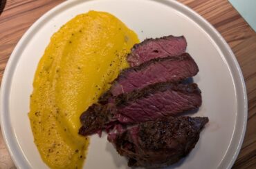 Côte de boeuf et purée de butternut