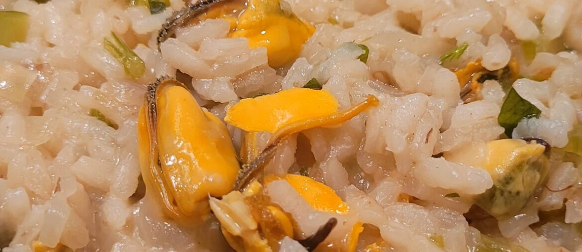 Risotto avec le reste de moules
