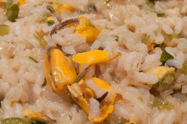 Risotto avec le reste de moules