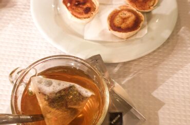 Queijadas and tea in Sintra Portugal