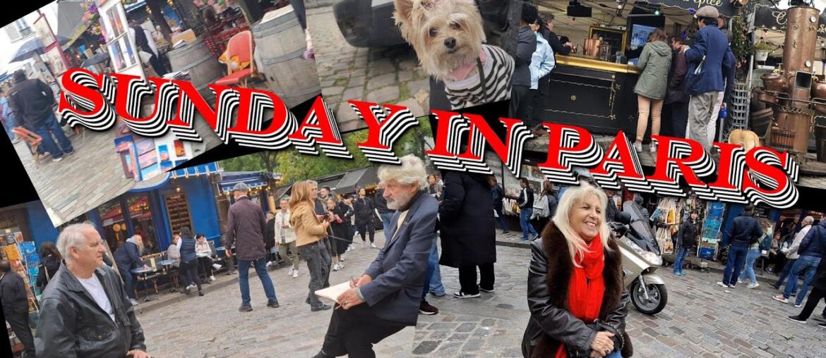 STROLLING IN MONTMARTRE ONE SUNDAY AFTERNOON, IN PARIS FRANCE STROLLING IN MONTMARTRE ONE SUNDAY AFTERNOON, IN PARIS FRANCE