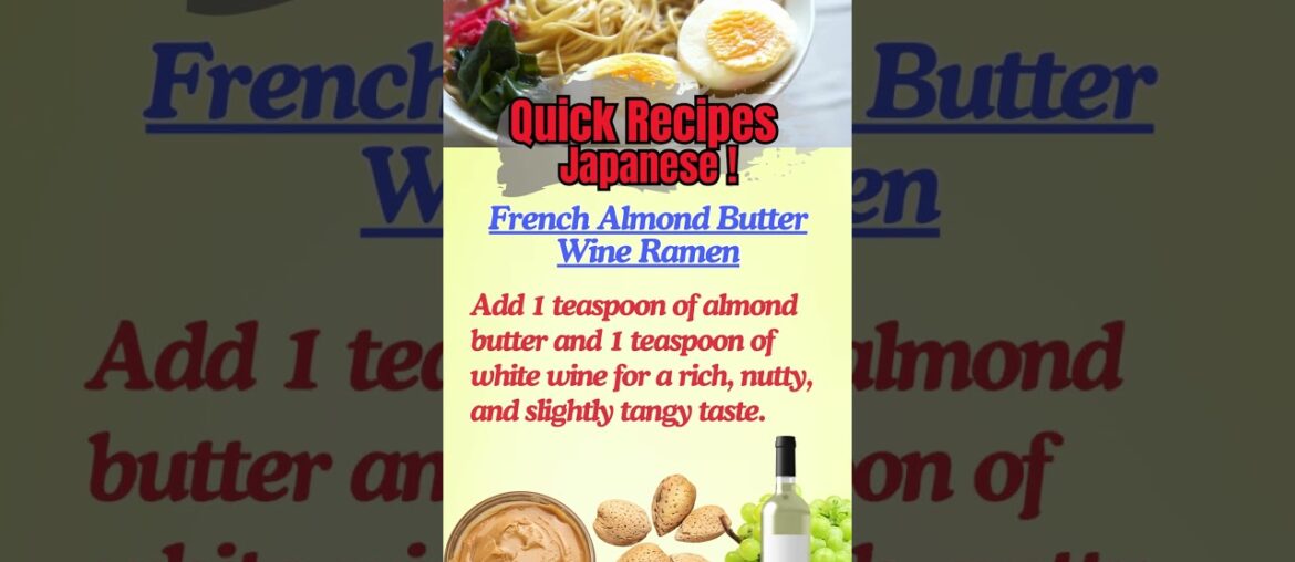 Almond Butter Ramen #shorts