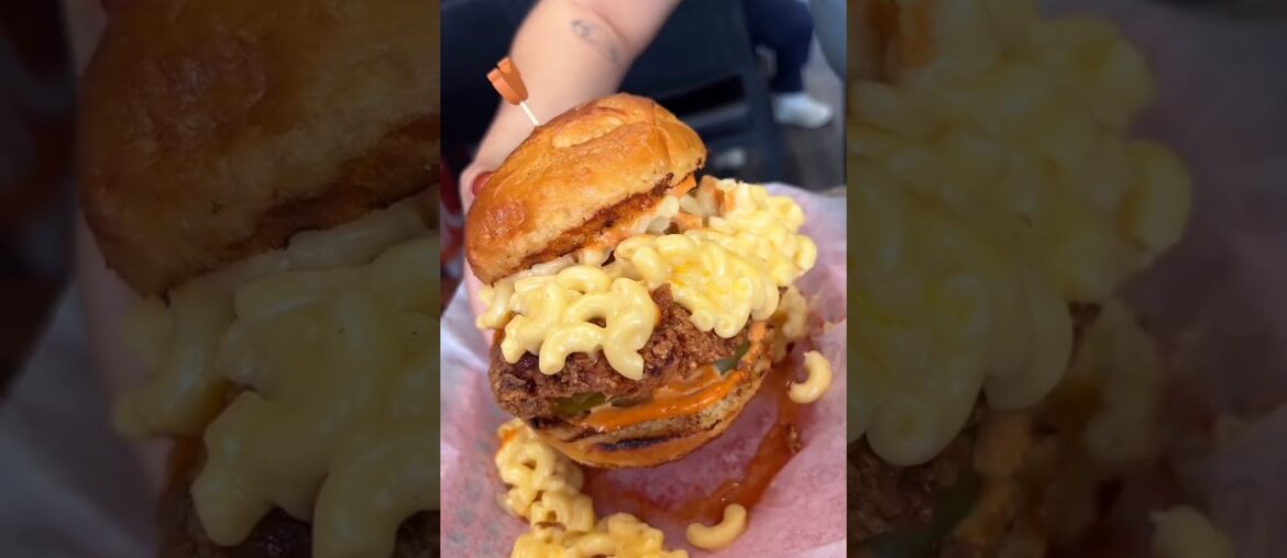 The Mac in Burger and Crinkle Fries The Mac in Burger and Crinkle Fries