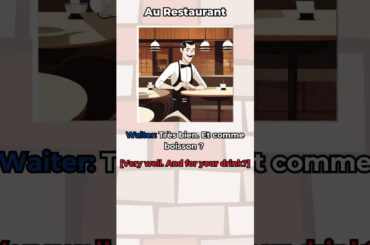 French Conversation Practice: Au Restaurant #shorts