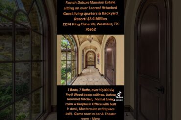 French Estate , Mansion with Attached Guest Headquarters! Over 1acres of Land  #luxuryhome #mansion