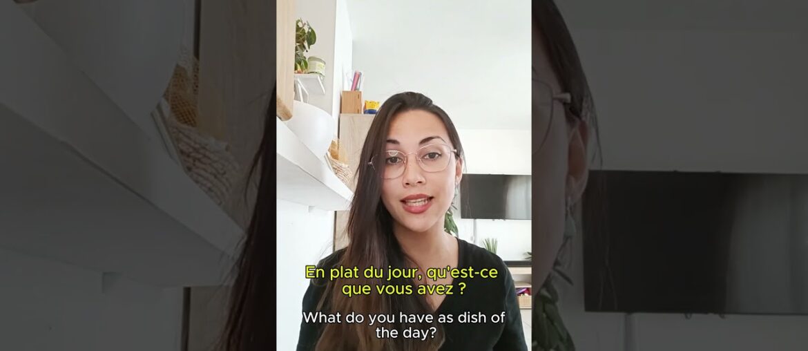 Key phrases in a restaurant in French | Learn To French