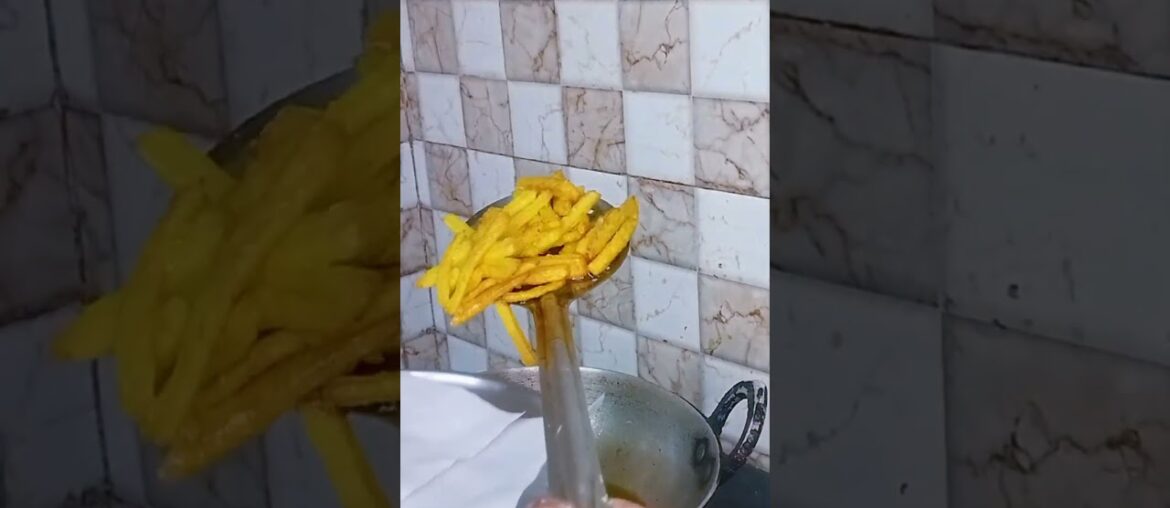 French fries recipe with cheese dip at home | Easy homemade recipe | #shorts