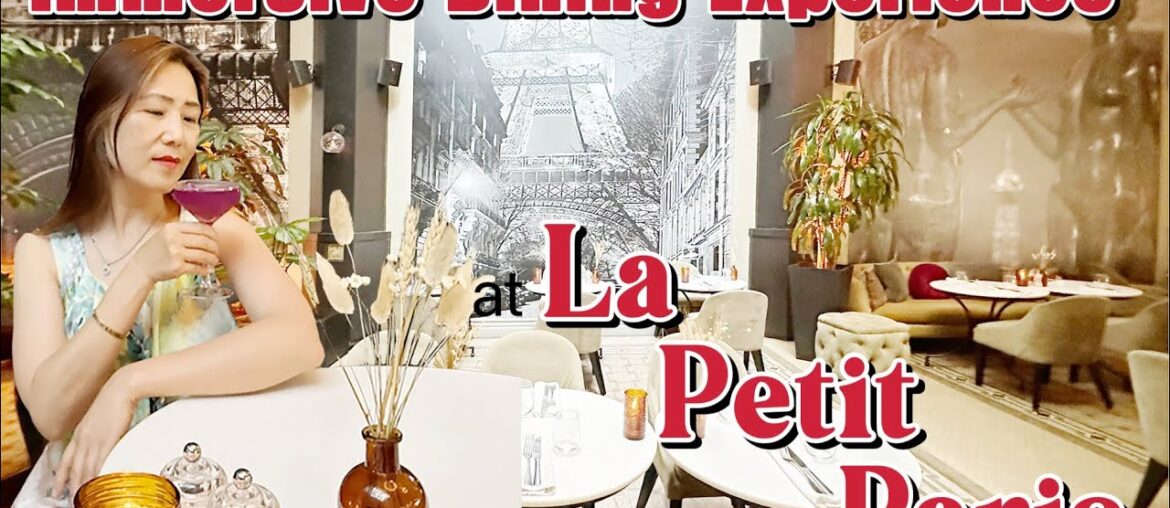 Immersive dining experience at La Petit Paris, an upscale French restaurant located in Downtown LA.