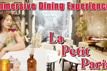 Immersive dining experience at La Petit Paris, an upscale French restaurant located in Downtown LA.