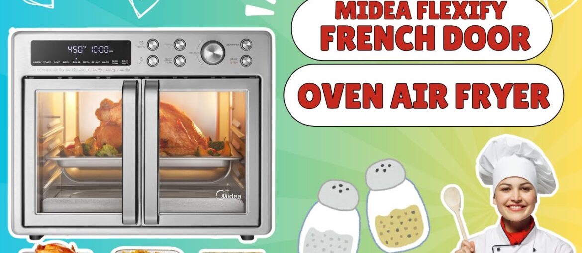 Midea Flexify French Door Air Fryer Oven Combo Review! Extra Large Air Fryer Countertop Oven