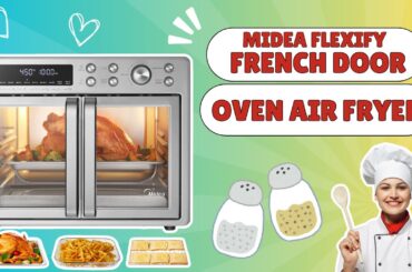 Midea Flexify French Door Air Fryer Oven Combo Review! Extra Large Air Fryer Countertop Oven
