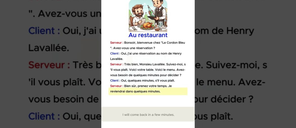 Master French Conversations: Dining at a Restaurant | French for Beginners Speak French Fluently Master French Conversations: Dining at a Restaurant | French for Beginners Speak French Fluently