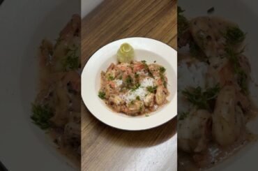 Prawns with Beurre Blanc (French butter sauce) #shorts #frenchcuisine #deliciious