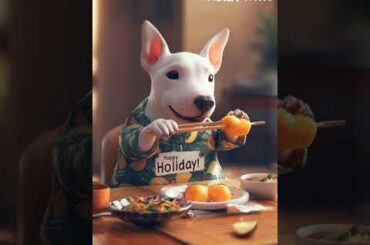 Holiday Dining with Bull Terrier and French Bulldog #BullTerrierHoliday#FrenchBulldogFeast#DogDining