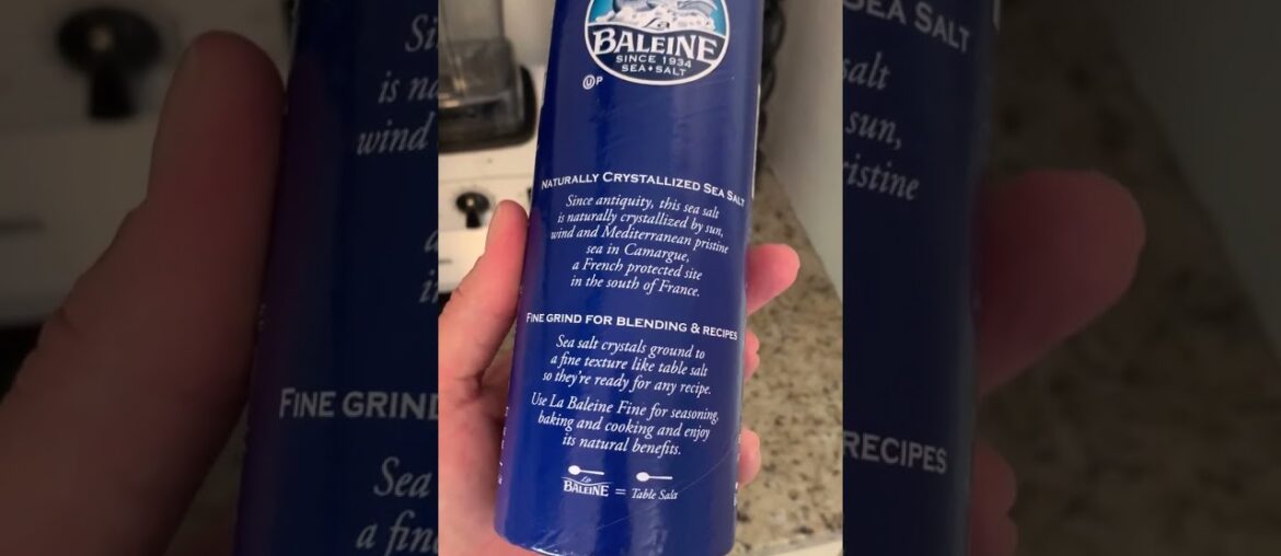 La Baleine Fine Sea Salt Canister | 26.5 oz Natural French Sea Salt