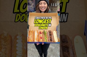 The LONGEST doughnuts in London!l  #viral #londonfoodguide #londonfood #shorts #doughnut #grabfood