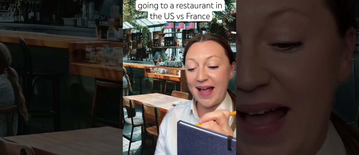 going to a restaurant in US vs France #france #usa #american #french #cultureshock #customerservice
