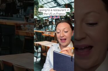 going to a restaurant in US vs France #france #usa #american #french #cultureshock #customerservice