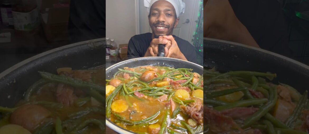 Smothered green beans recipe ! #reels #recipe #comfortfoodie #greenbeans #fyp #explore #shorts