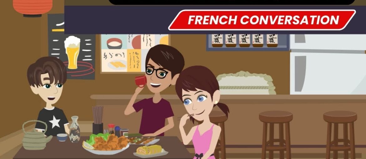 At the Restaurant Conversation in French