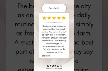 Customer Reviews: Brewing the Acomoca Experience