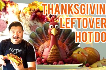 THE MOST RIDICULOUS THANKSGIVING HOT DOG.  GOBBLE GOBBLE!