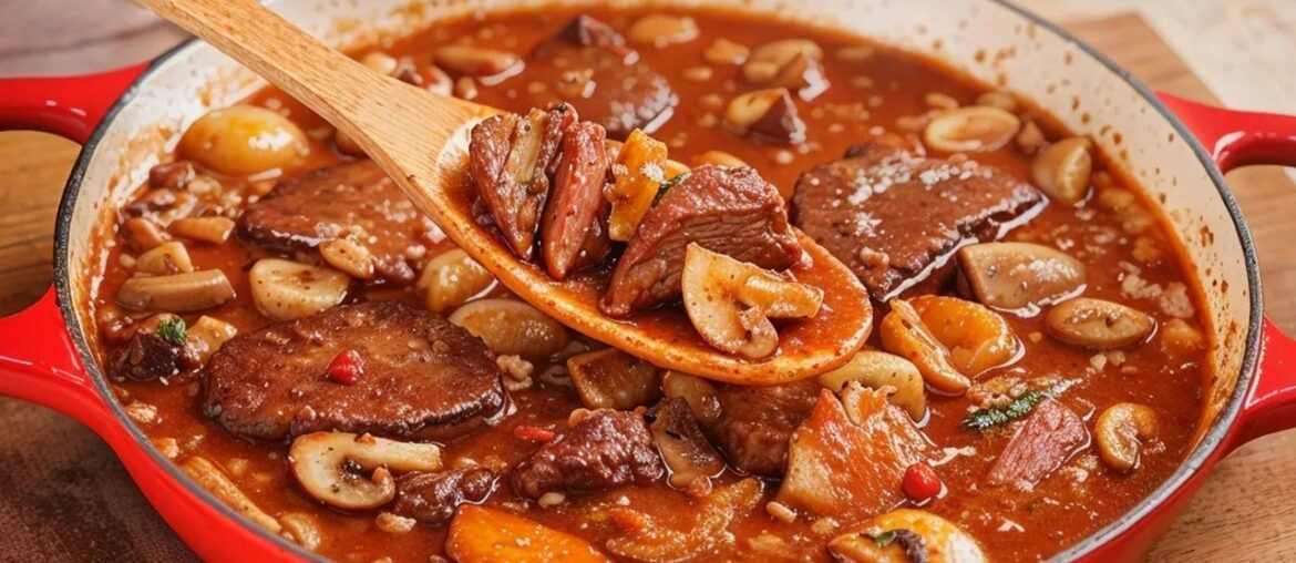 A French chef told me an incredible recipe for beef in Bourguignon! Very tasty! A French chef told me an incredible recipe for beef in Bourguignon! Very tasty!