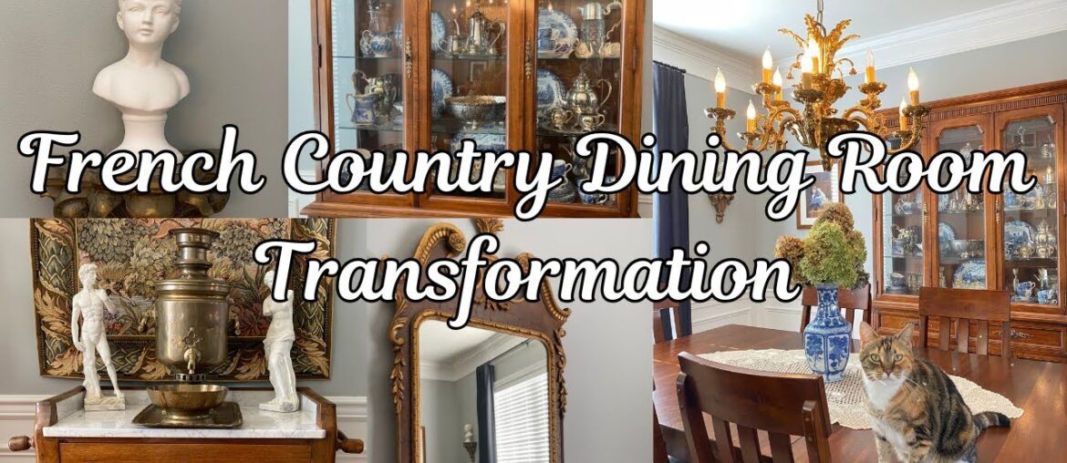 How I transformed my FRENCH COUNTRY dining room with thrifted finds