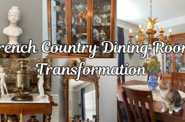 How I transformed my FRENCH COUNTRY dining room with thrifted finds