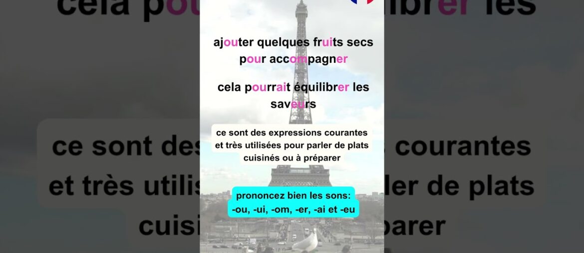 EVERYDAY FRENCH – 5 – LEARN FOOD VOCABULARY – ACCOMPAGNER – #learnfrench EVERYDAY FRENCH - 5 - LEARN FOOD VOCABULARY - ACCOMPAGNER - #learnfrench