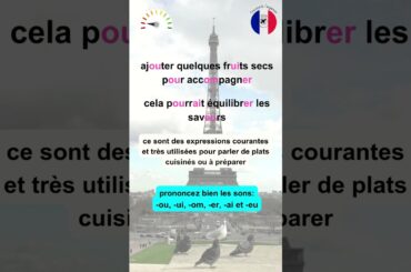 EVERYDAY FRENCH - 5 - LEARN FOOD VOCABULARY - ACCOMPAGNER - #learnfrench