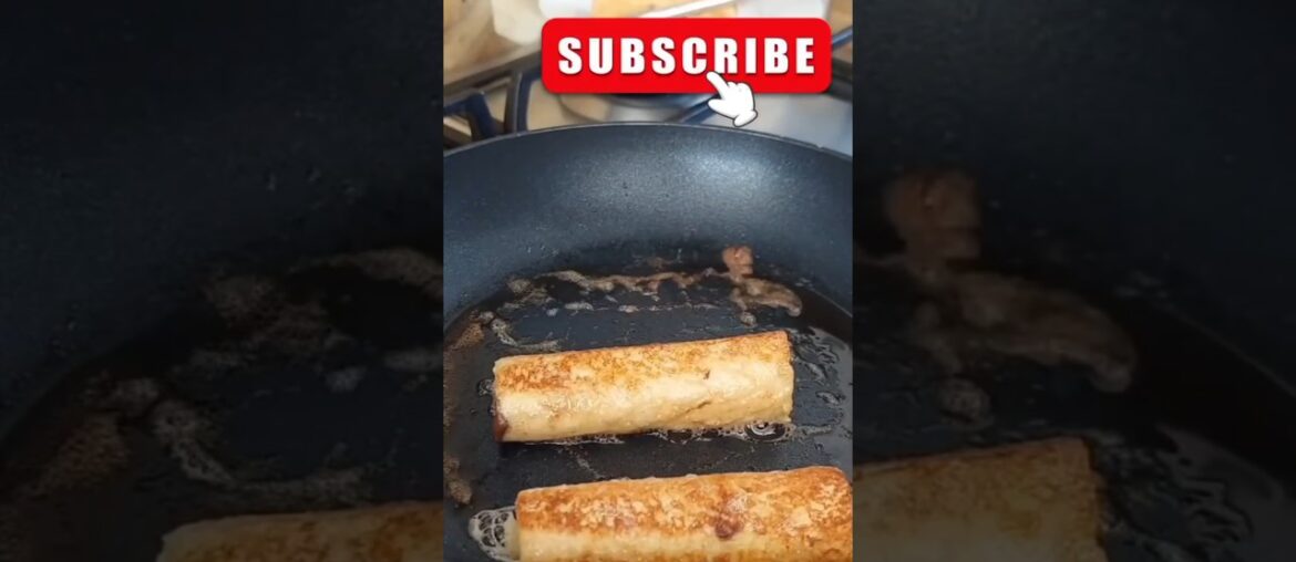 So yammy Chocolate bread roll french toast#shortvideo #food #streetfood #chocolate #recipe