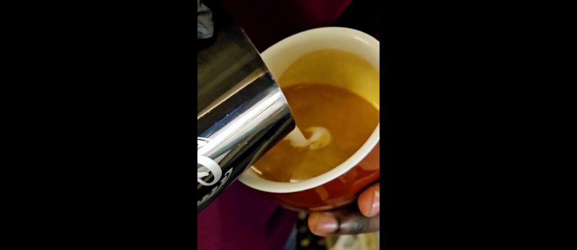 HOW TO MAKE DOUBLE HEART ON CAPPUCCINO //SEPARATED LATTE HEART