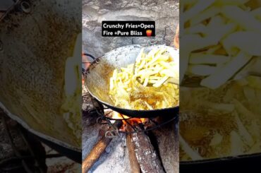 How We Make French Fries/Chips At The Village  #shorts#shortsvideo#villagecooking#farmgirl#outside