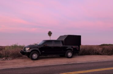 Gourmet Cooking in my Homemade Truck Camper on the California Coast - Sourdough French Toast & Bacon