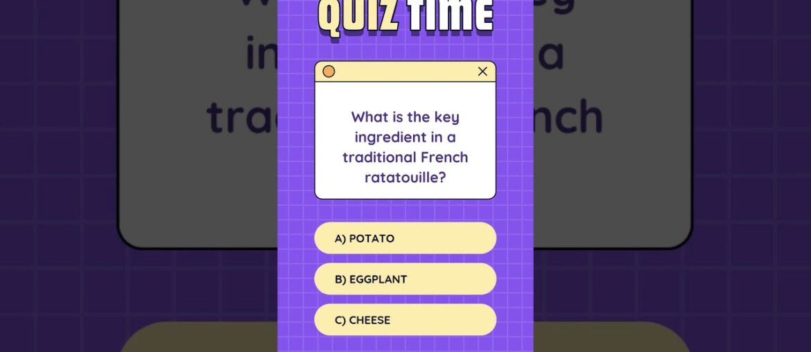 What is the key ingredient in a traditional French ratatouille? #foodie #foodshorts #food #foodlover