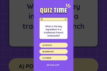 What is the key ingredient in a traditional French ratatouille? #foodie #foodshorts #food #foodlover