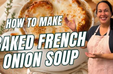 Baked French Onion Soup #recipes #soup #souprecipe