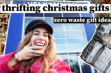 THRIFTING MY CHRISTMAS GIFTS // zero waste gift ideas and thrifting vlog