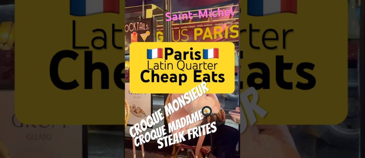 Paris Croque Monsieur Madame  #croquemonsieur #croquemadame #latinquarterparis #steakfrites