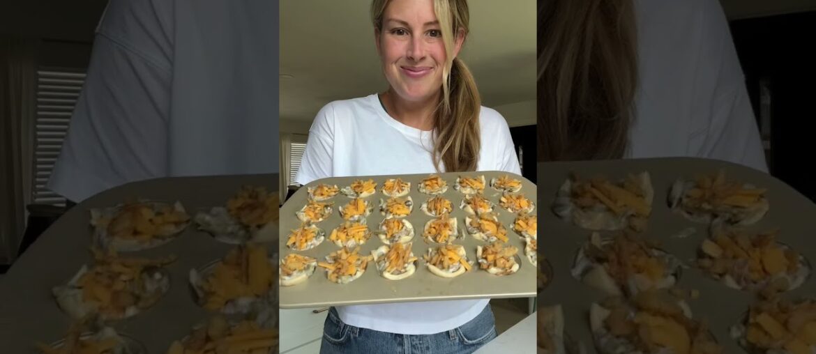 Mini Green Bean Casserole Bites #CampbellsPartner #ad