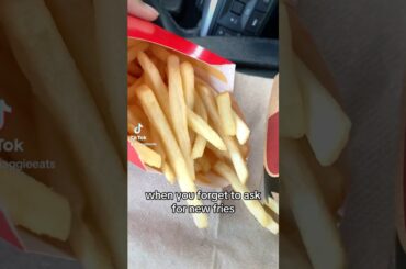 Do this with cold french fries! #food #frenchfries