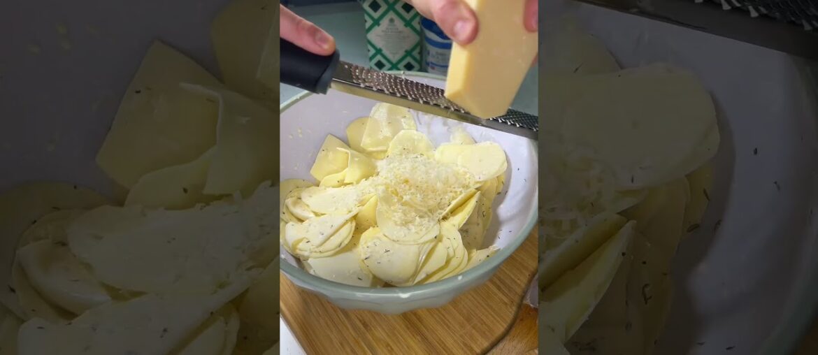 1000 Layer Potato #cookingshorts #cooking #mealsmadeeasy #food #homecooking #gourmet