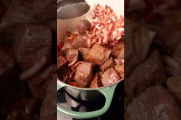 BOEUF BOURGUIGNON from mastering the art of French cooking #food #beefstew #beefstewrecipe