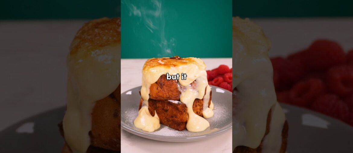 This CREME BRULEE FRENCH TOAST is a decadent breakfast masterpiece! This CREME BRULEE FRENCH TOAST is a decadent breakfast masterpiece!