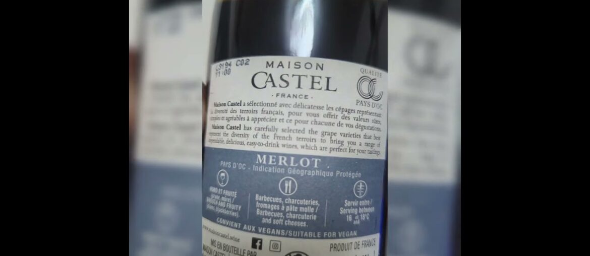 Red wine 2021 Merlot (MAISON CASTLE - France)