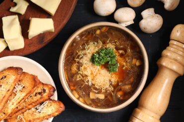 French Onion Mushroom Soup | Instant Soup | Best Healthy Soup Recipe | Bhumika