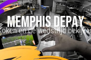 Service in the kitchen watching the Corinthians game with Memphis Depay