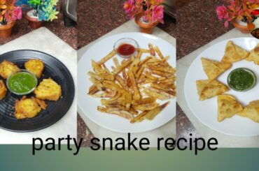 Party snake recipe samosa with french fries #kitchenfoodideas #trending