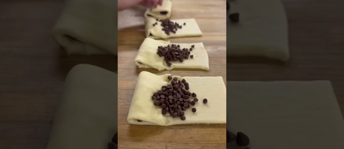 Chocolate Croissant! #satisfying #stepbystep #madefromscratch #pastrychef #bakery #spring #chocolate